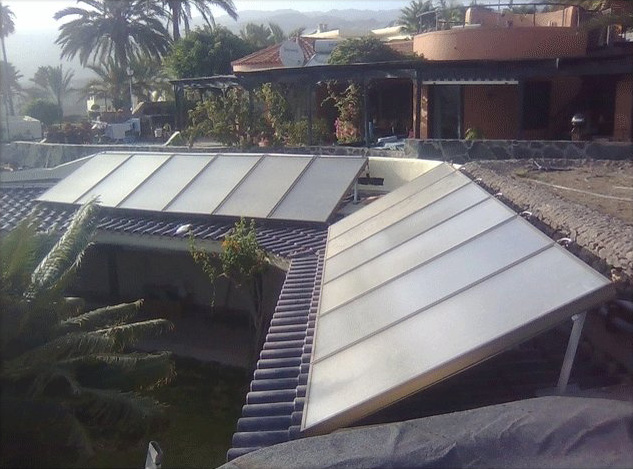 Solarkollektoren für Schwimmbad Beheizung und Warmwasser!
